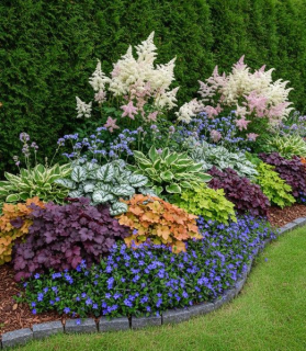 Záhon do tieňa bez údržby "Pokojný Tieň"